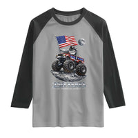 Astronaut 250 Years Of Pioneer Spirit Raglan Shirt USA 250th Anniversary