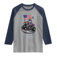 Astronaut 250 Years Of Pioneer Spirit Raglan Shirt USA 250th Anniversary