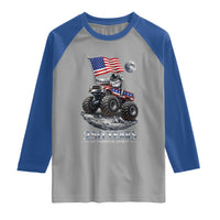 Astronaut 250 Years Of Pioneer Spirit Raglan Shirt USA 250th Anniversary