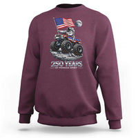 Astronaut 250 Years Of Pioneer Spirit Sweatshirt USA 250th Anniversary