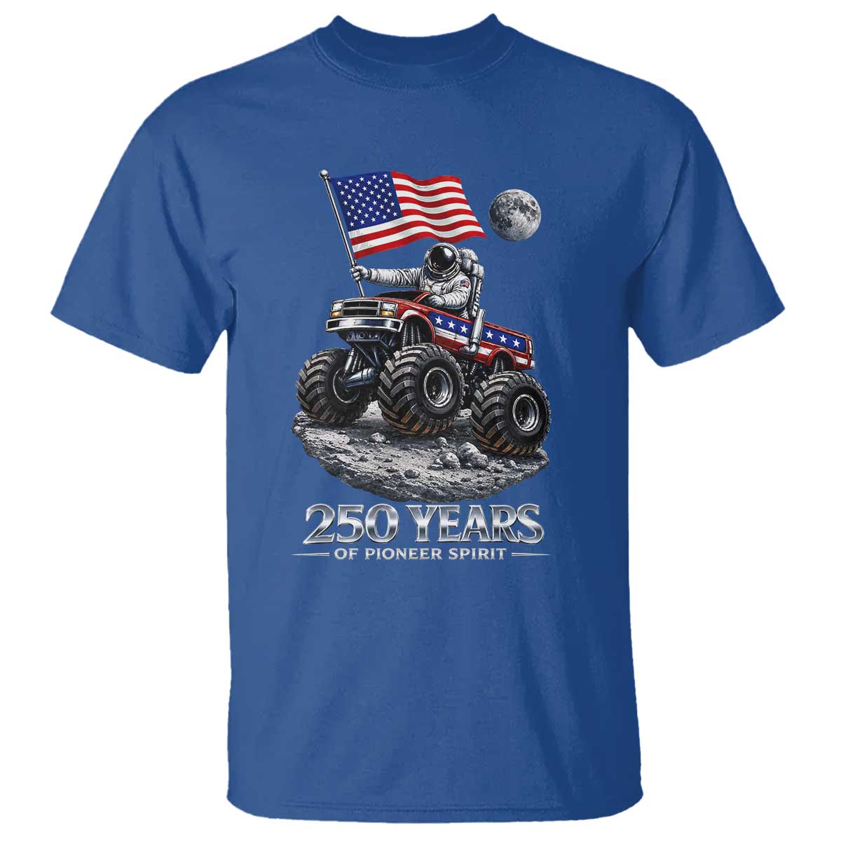 Astronaut 250 Years Of Pioneer Spirit T Shirt USA 250th Anniversary