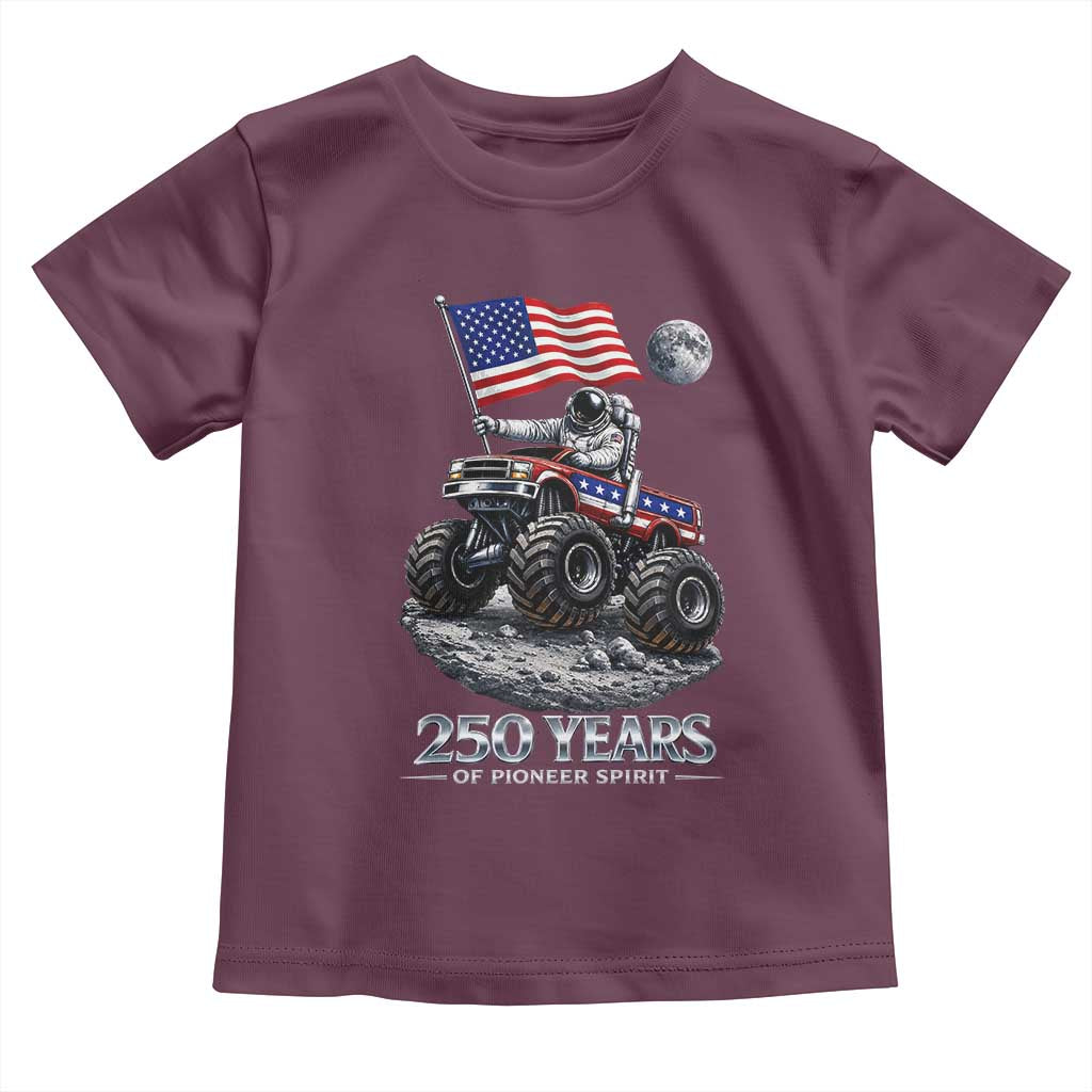 Astronaut 250 Years Of Pioneer Spirit Toddler T Shirt USA 250th Anniversary