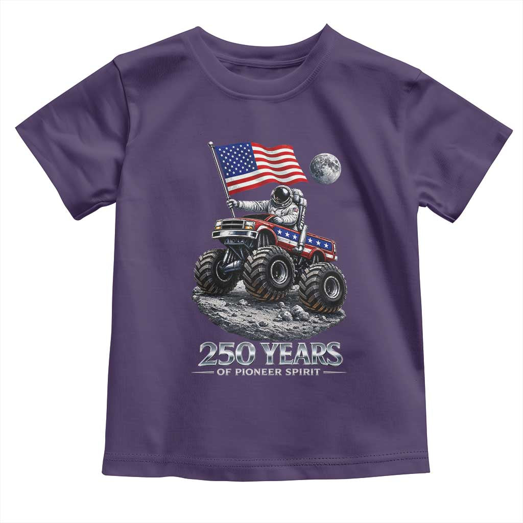 Astronaut 250 Years Of Pioneer Spirit Toddler T Shirt USA 250th Anniversary