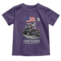 Astronaut 250 Years Of Pioneer Spirit Toddler T Shirt USA 250th Anniversary