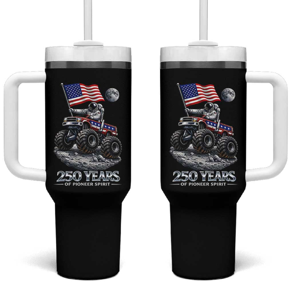 Astronaut 250 Years Of Pioneer Spirit Tumbler With Handle USA 250th Anniversary