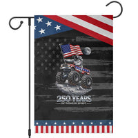 Astronaut 250 Years Of Pioneer Spirit Patriotic Garden Flag USA 250th Anniversary