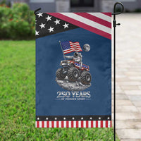 Astronaut 250 Years Of Pioneer Spirit Patriotic Garden Flag USA 250th Anniversary