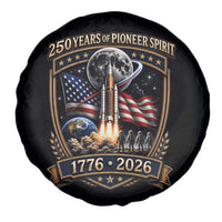 Astronaut 250 Years Of Pioneer Spirit Spare Tire Cover Patriotic Astronaut Graphic Gift