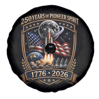 Astronaut 250 Years Of Pioneer Spirit Spare Tire Cover Patriotic Astronaut Graphic Gift