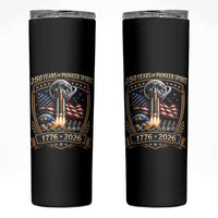 Astronaut 250 Years Of Pioneer Spirit Skinny Tumbler Patriotic Astronaut Graphic Gift