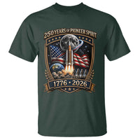 Astronaut 250 Years Of Pioneer Spirit T Shirt Patriotic Astronaut Graphic Gift