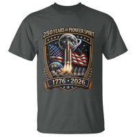 Astronaut 250 Years Of Pioneer Spirit T Shirt Patriotic Astronaut Graphic Gift