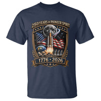 Astronaut 250 Years Of Pioneer Spirit T Shirt Patriotic Astronaut Graphic Gift