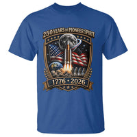 Astronaut 250 Years Of Pioneer Spirit T Shirt Patriotic Astronaut Graphic Gift