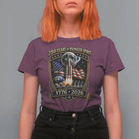 Astronaut 250 Years Of Pioneer Spirit T Shirt For Women Patriotic Astronaut Graphic Gift