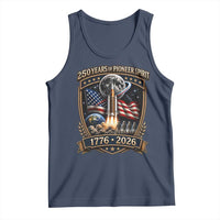 Astronaut 250 Years Of Pioneer Spirit Tank Top Patriotic Astronaut Graphic Gift