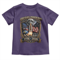 Astronaut 250 Years Of Pioneer Spirit Toddler T Shirt Patriotic Astronaut Graphic Gift