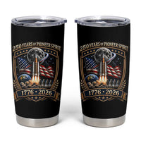 Astronaut 250 Years Of Pioneer Spirit Tumbler Cup Patriotic Astronaut Graphic Gift