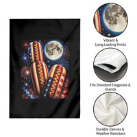 4th Of July Hotdog Fireworks Garden Flag American Food Lovers