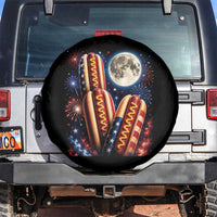 4th Of July Hotdog Fireworks Spare Tire Cover American Food Lovers