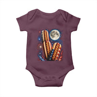 4th Of July Hotdog Fireworks Baby Onesie American Food Lovers