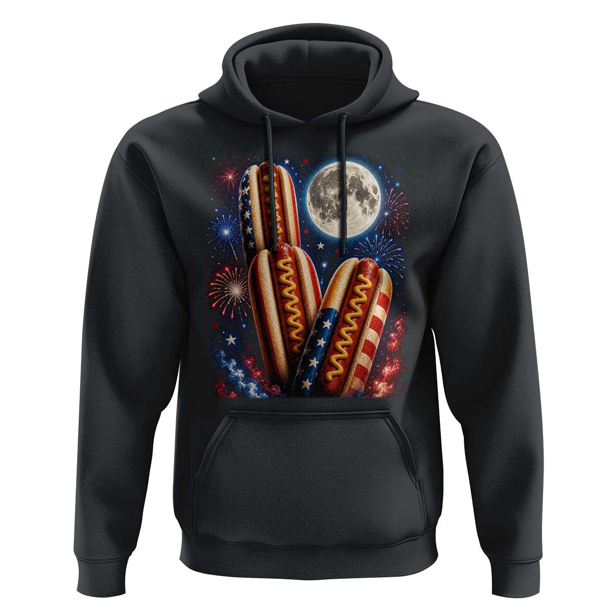 4th Of July Hotdog Fireworks Hoodie American Food Lovers
