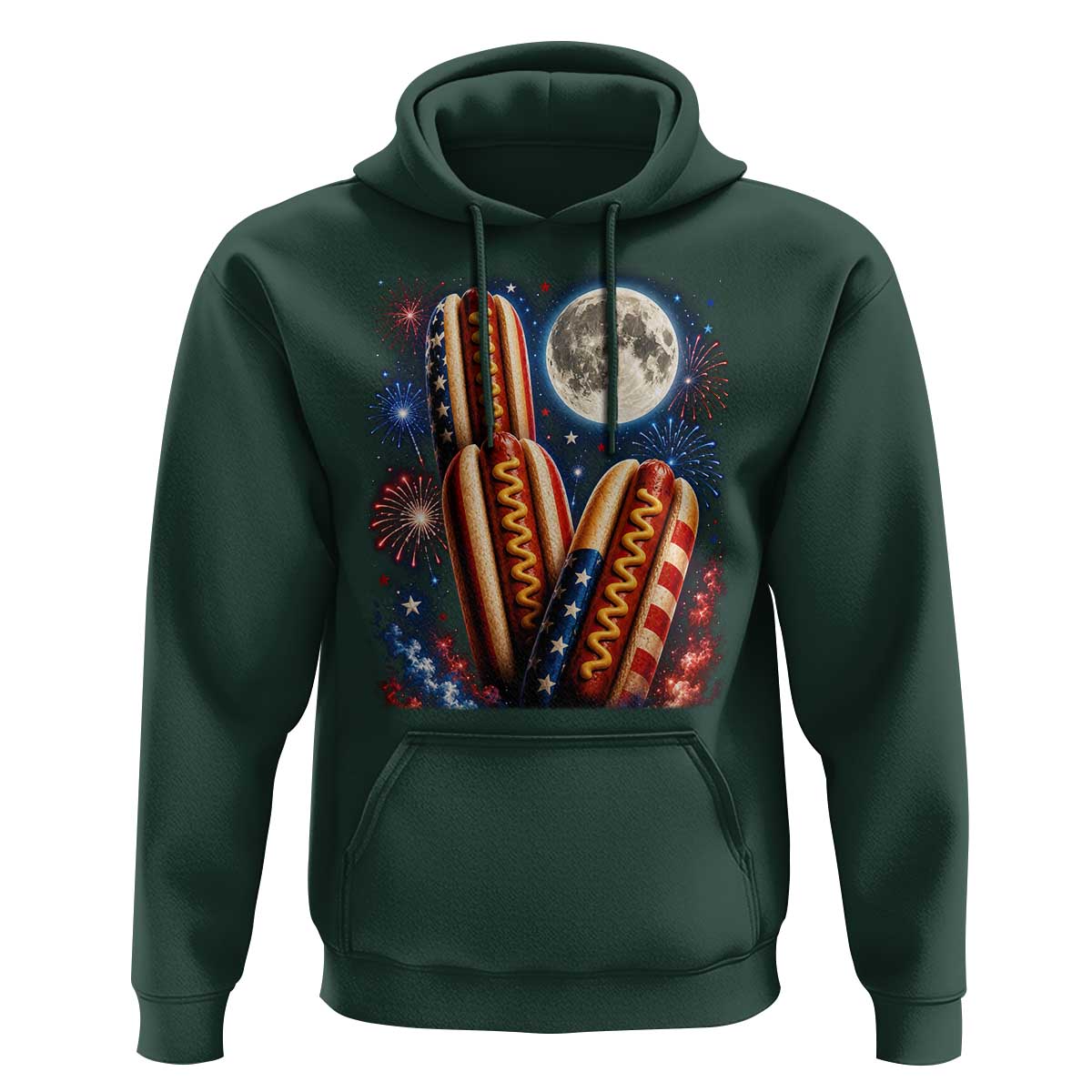 4th Of July Hotdog Fireworks Hoodie American Food Lovers