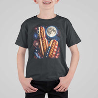 4th Of July Hotdog Fireworks T Shirt For Kid American Food Lovers