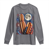 4th Of July Hotdog Fireworks Long Sleeve Shirt American Food Lovers