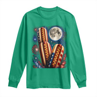 4th Of July Hotdog Fireworks Long Sleeve Shirt American Food Lovers