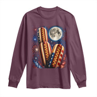 4th Of July Hotdog Fireworks Long Sleeve Shirt American Food Lovers