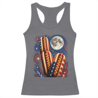 4th Of July Hotdog Fireworks Racerback Tank Top American Food Lovers
