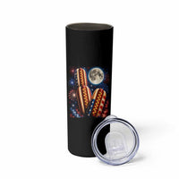 4th Of July Hotdog Fireworks Skinny Tumbler American Food Lovers