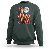 4th Of July Hotdog Fireworks Sweatshirt American Food Lovers