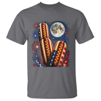 4th Of July Hotdog Fireworks T Shirt American Food Lovers