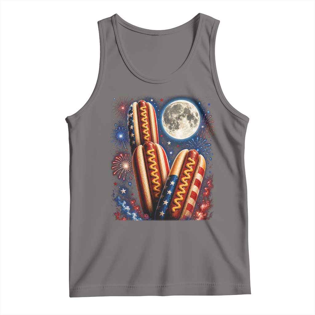 4th Of July Hotdog Fireworks Tank Top American Food Lovers