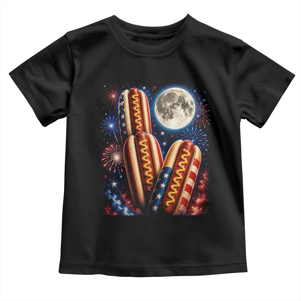 4th Of July Hotdog Fireworks Toddler T Shirt American Food Lovers