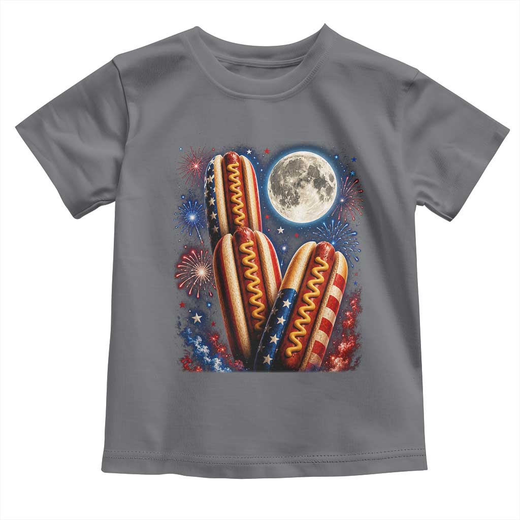 4th Of July Hotdog Fireworks Toddler T Shirt American Food Lovers