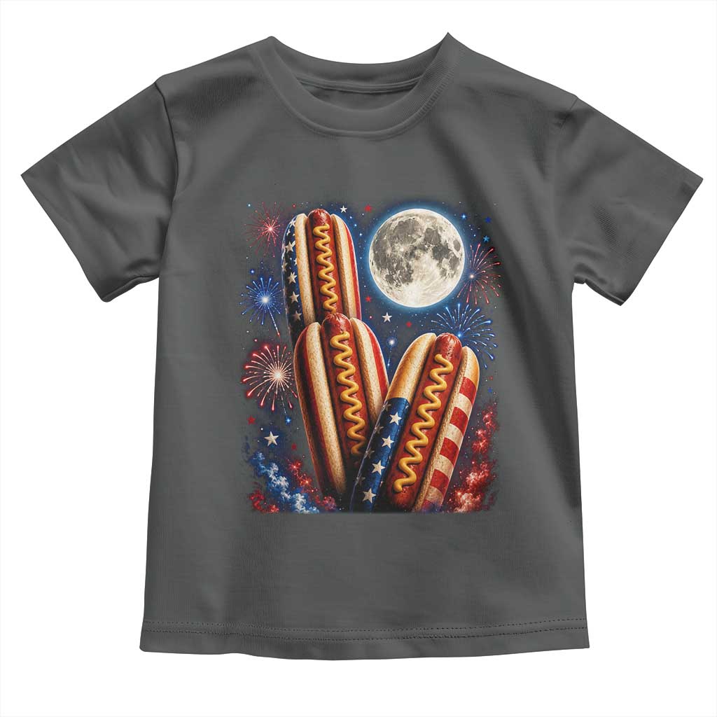 4th Of July Hotdog Fireworks Toddler T Shirt American Food Lovers