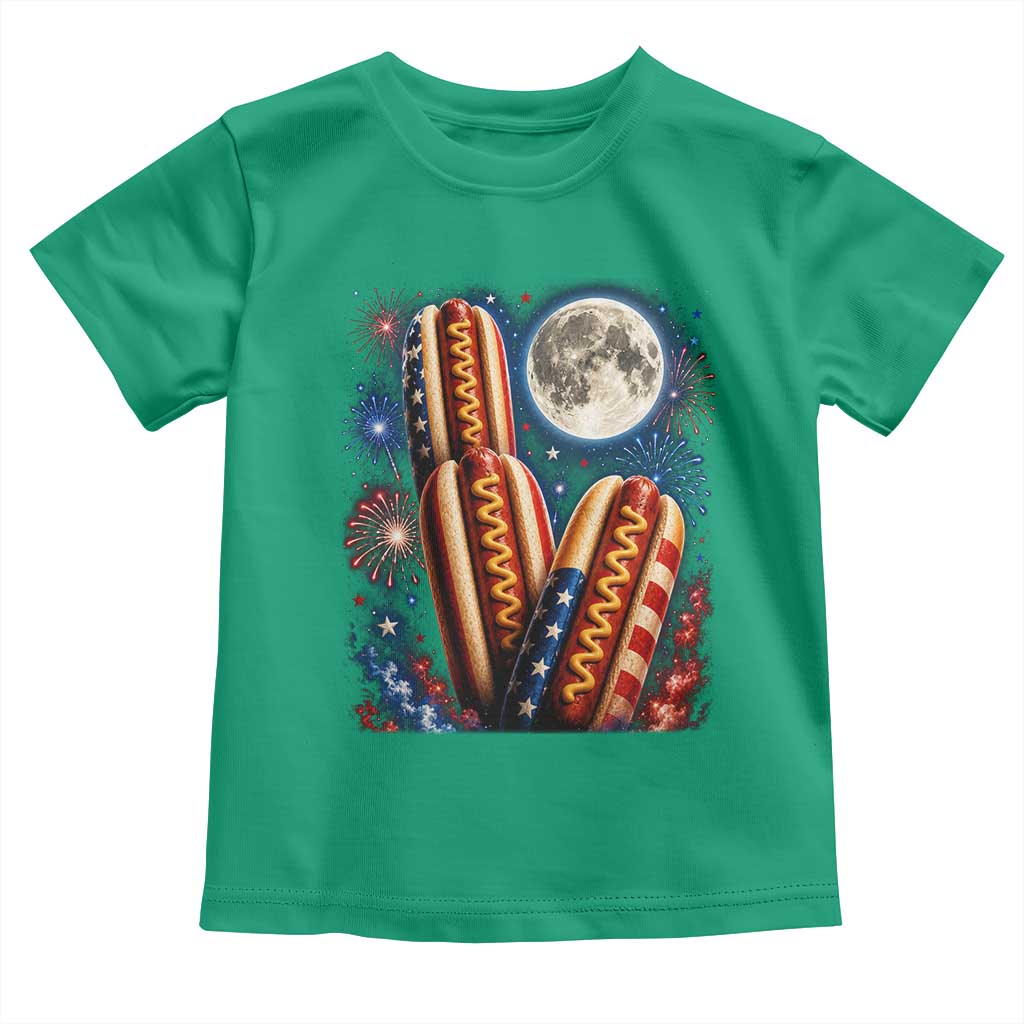 4th Of July Hotdog Fireworks Toddler T Shirt American Food Lovers