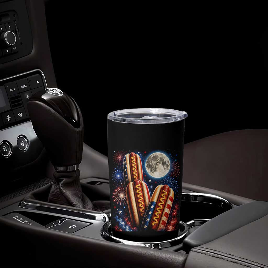4th Of July Hotdog Fireworks Tumbler Cup American Food Lovers