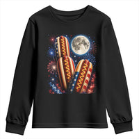 4th Of July Hotdog Fireworks Youth Sweatshirt American Food Lovers