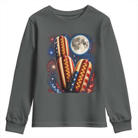 4th Of July Hotdog Fireworks Youth Sweatshirt American Food Lovers