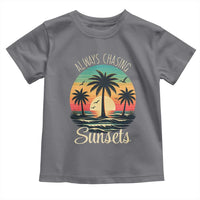 Vintage Always Chasing Sunsets Toddler T Shirt Hawaiian Tropical Beach Graphic