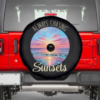 Always Chasing Sunsets Spare Tire Cover Summer Vacation Travel Gift