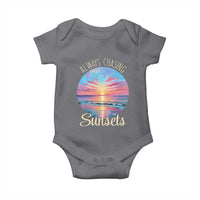 Always Chasing Sunsets Baby Onesie Summer Vacation Travel Gift