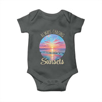 Always Chasing Sunsets Baby Onesie Summer Vacation Travel Gift