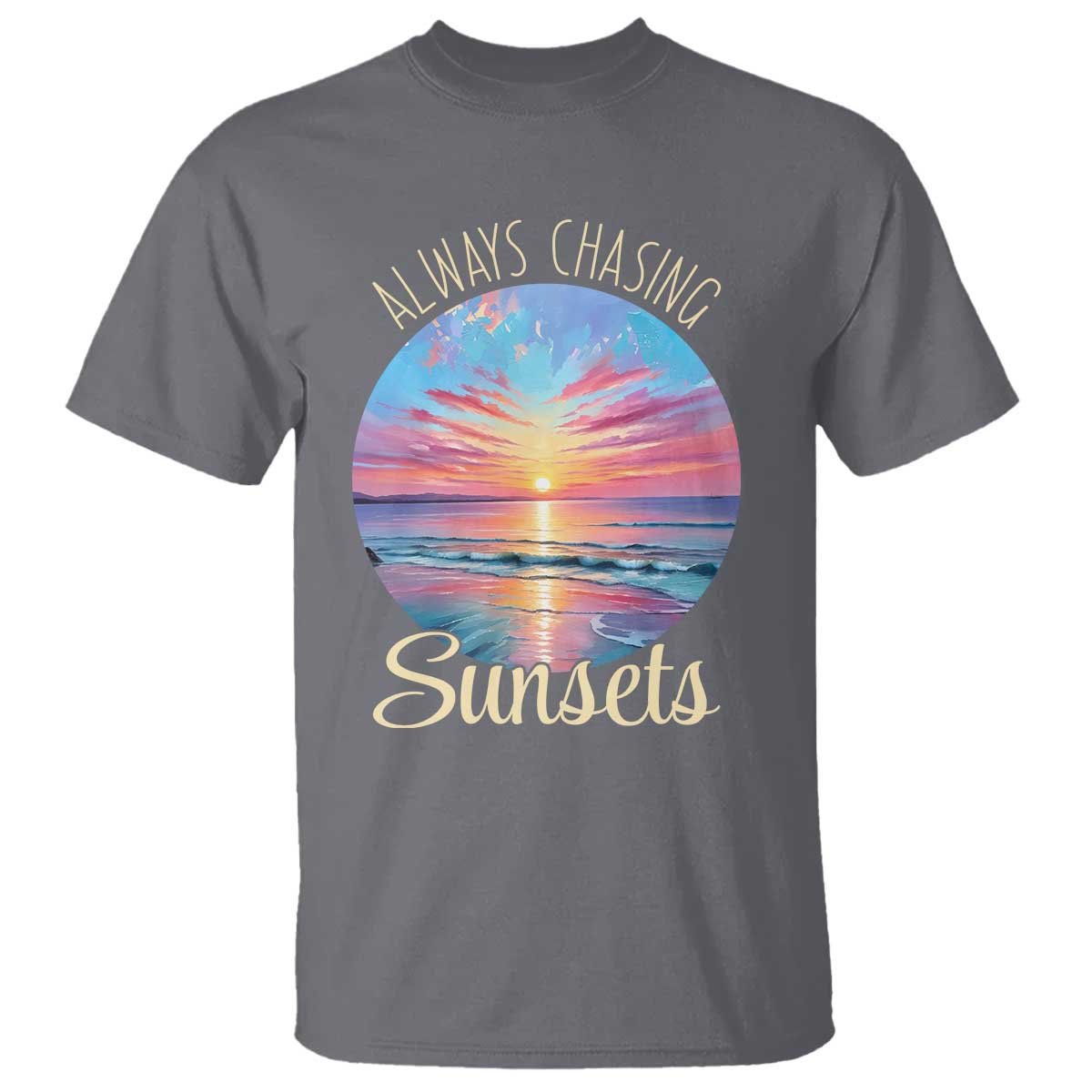 Always Chasing Sunsets T Shirt Summer Vacation Travel Gift