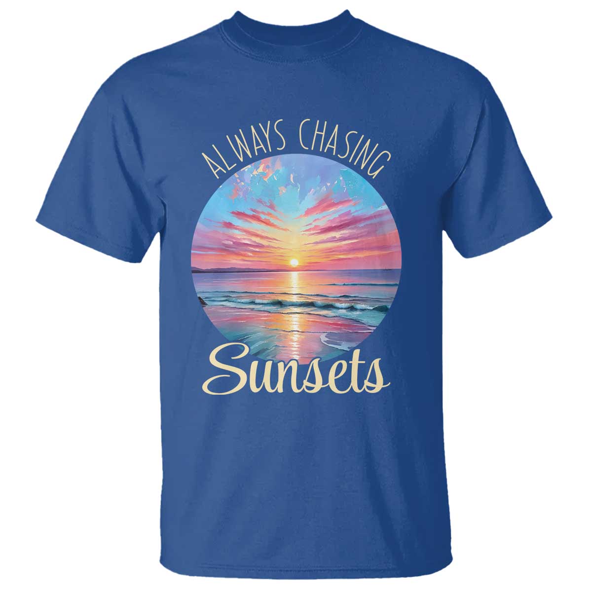 Always Chasing Sunsets T Shirt Summer Vacation Travel Gift