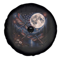 American Flag Dragonfly Patriotic 4th Of July Spare Tire Cover